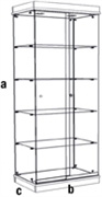 VITRINA STAKLENA L60 A-AS-SLI
